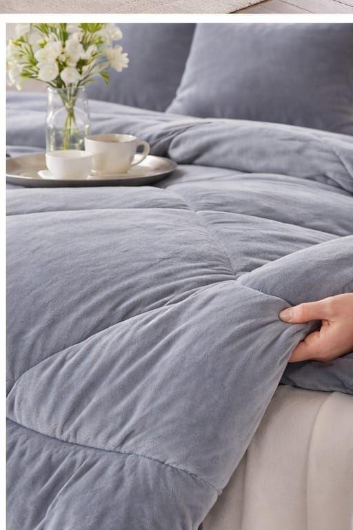 Cubrecama de Invierno Plush con Chiporro 2 Plazas Color Gris-2