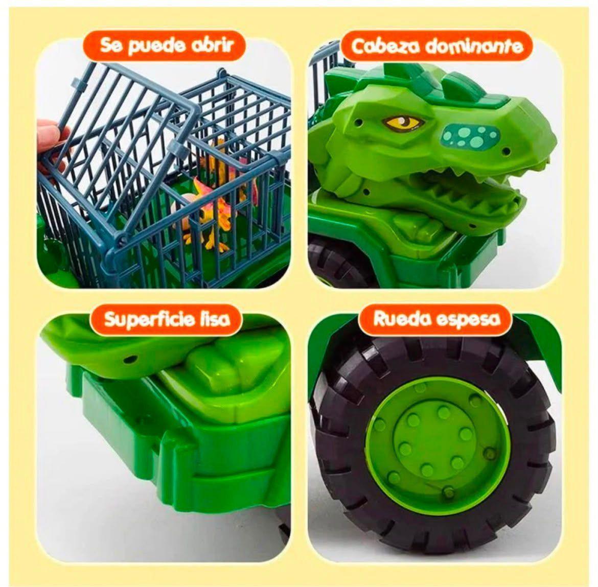 Camion Transportador De Dinosaurios Tiranosaurio Rex-3