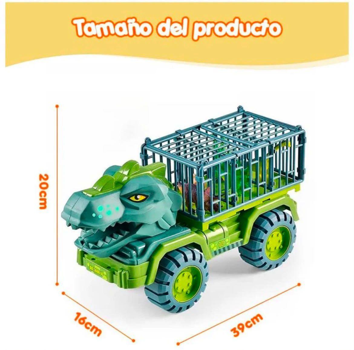 Camion Transportador De Dinosaurios Tiranosaurio Rex-4