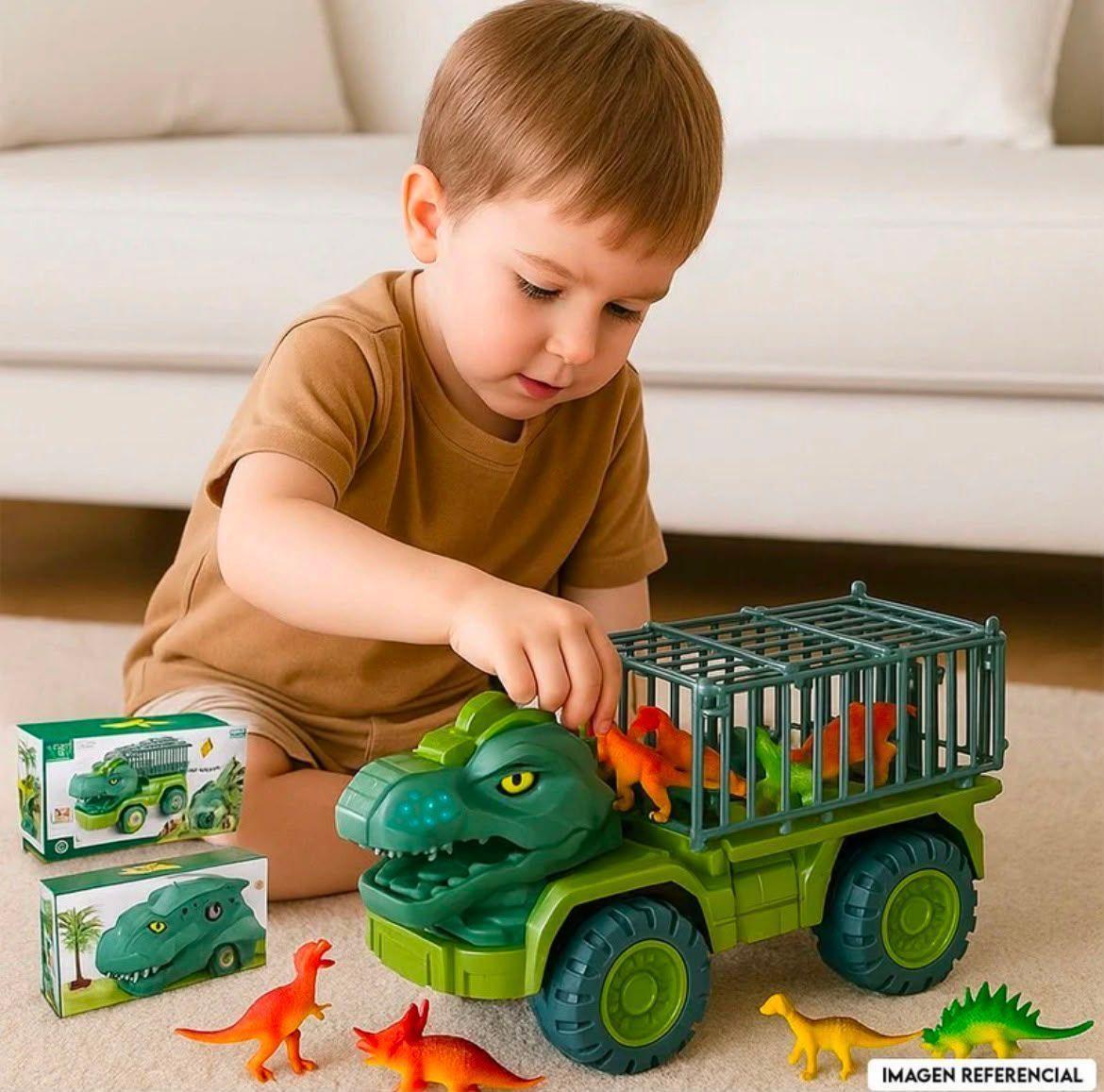 Camion Transportador De Dinosaurios Tiranosaurio Rex-6
