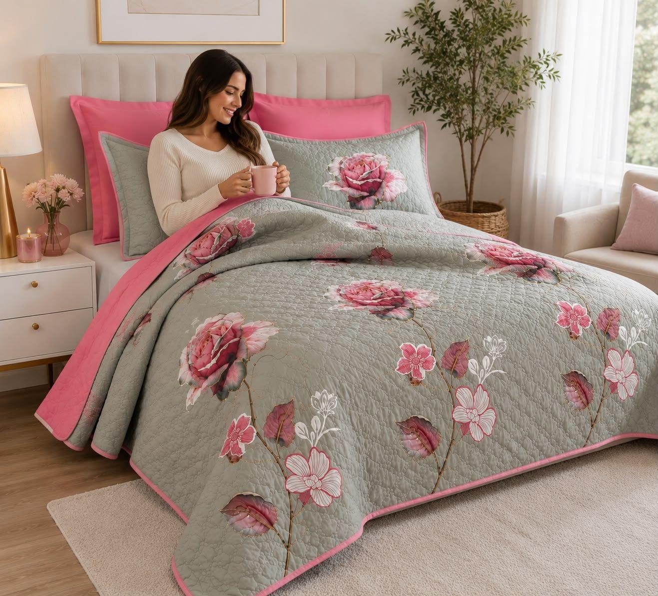 Quilt de Verano 2 Plazas con Dise o KFL732-2