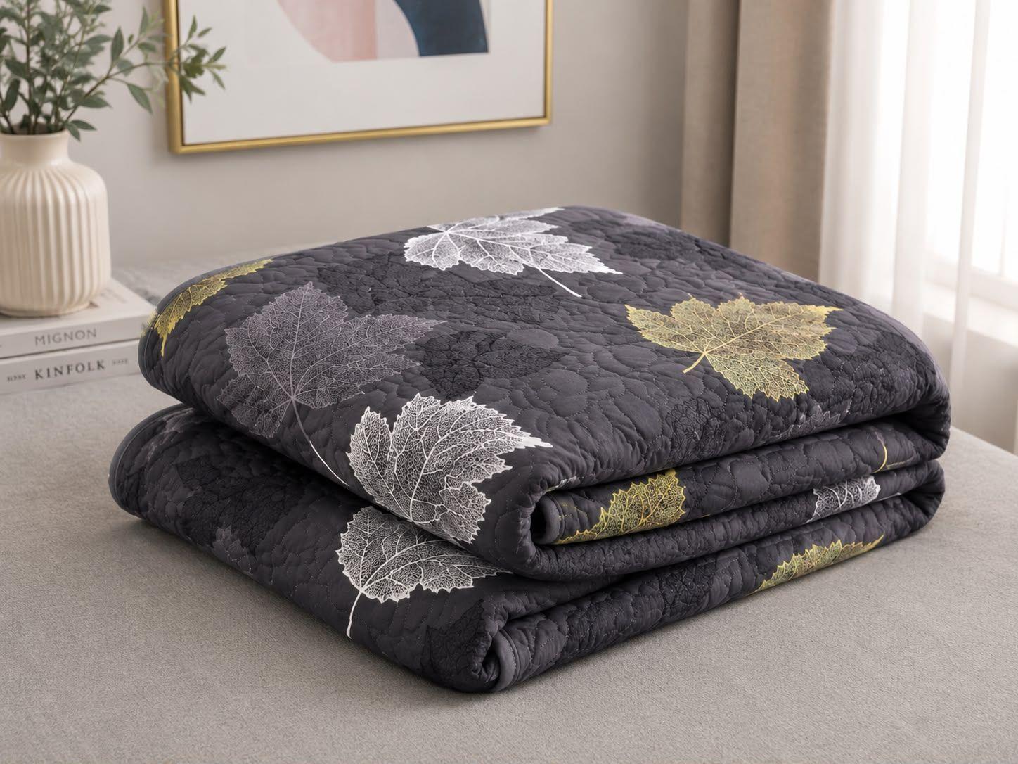 Quilt de Verano 1 5 Plazas con Hojas 583-2