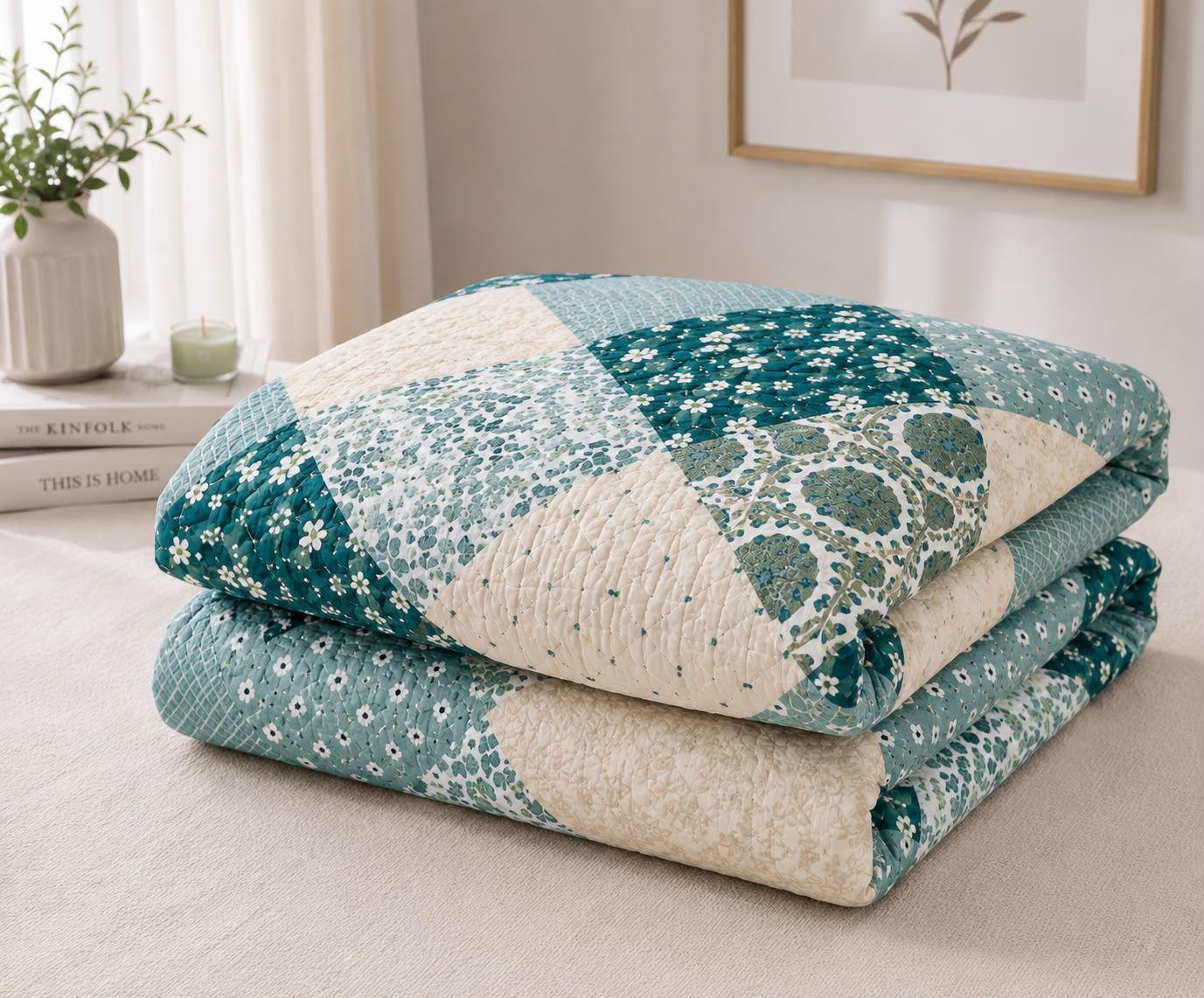 Quilt de Verano 2 Plazas 658 Verde-2