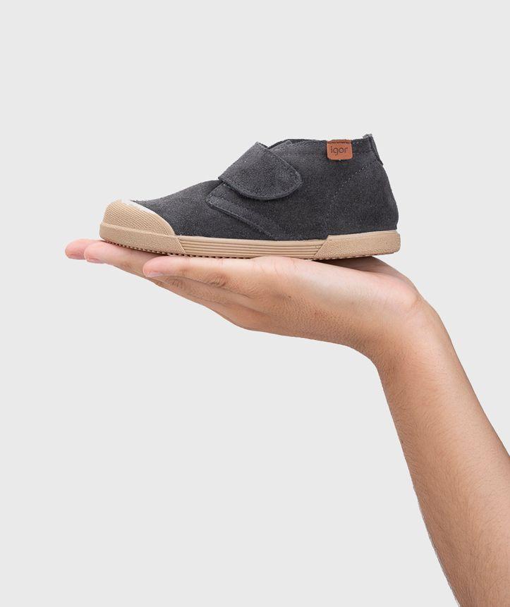 Botin de cuero ergonomico con cierre velcro Tui-6