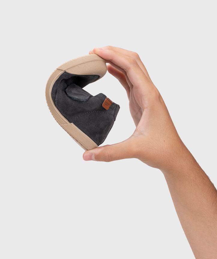 Botin de cuero ergonomico con cierre velcro Tui-8