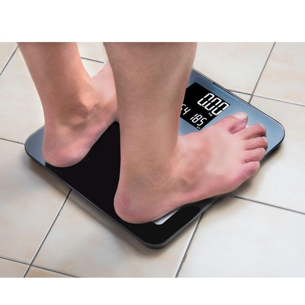 Balanza Pesa Digital Inteligente Electron App BT EM 03 Negra 180 kgs-2