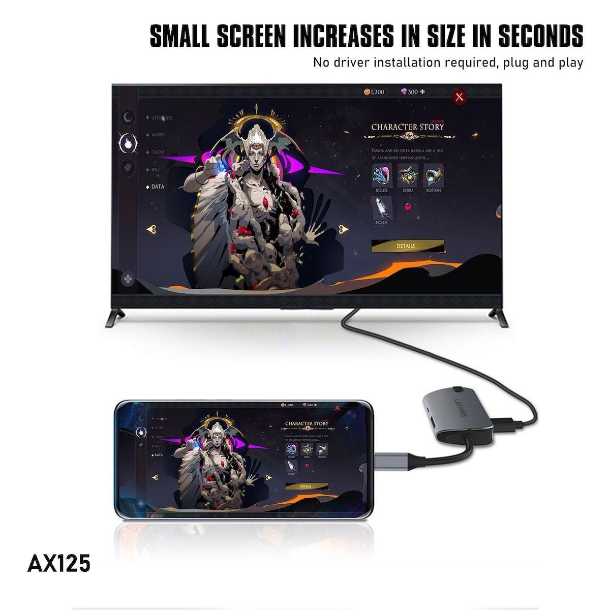 HUB 9 en 1 Lenyes AX125 USB-C-5