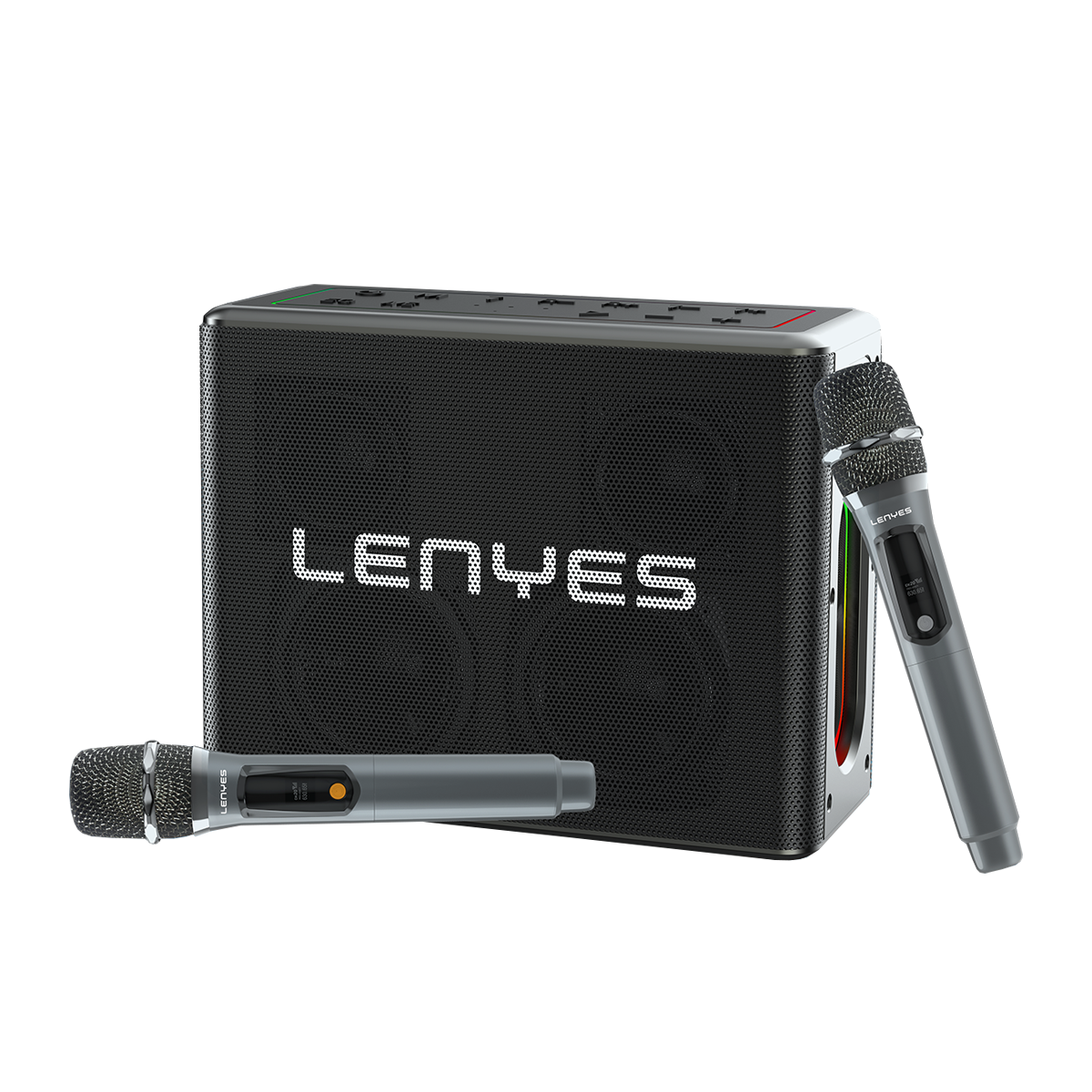 Parlante Karaoke Lenyes S861 Luces LED 150W-2