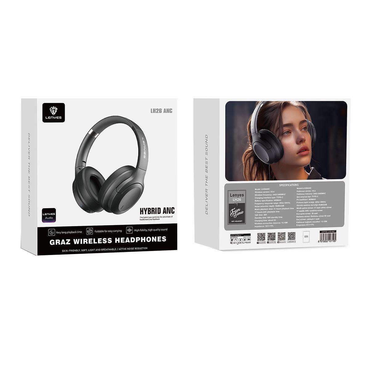 Audífonos Headphones Lenyes LH26 Cancelación de Ruido-4
