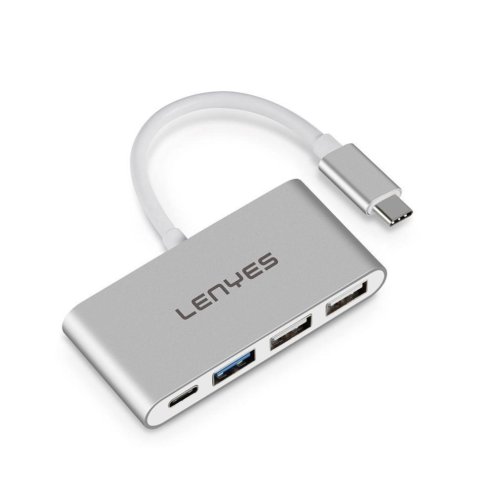 HUB 4 en 1 Lenyes AX123 USB-C-0