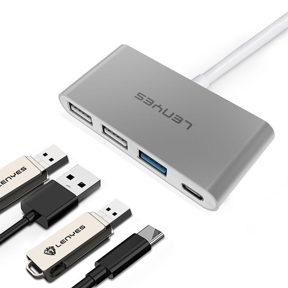 HUB 4 en 1 Lenyes AX123 USB-C-2