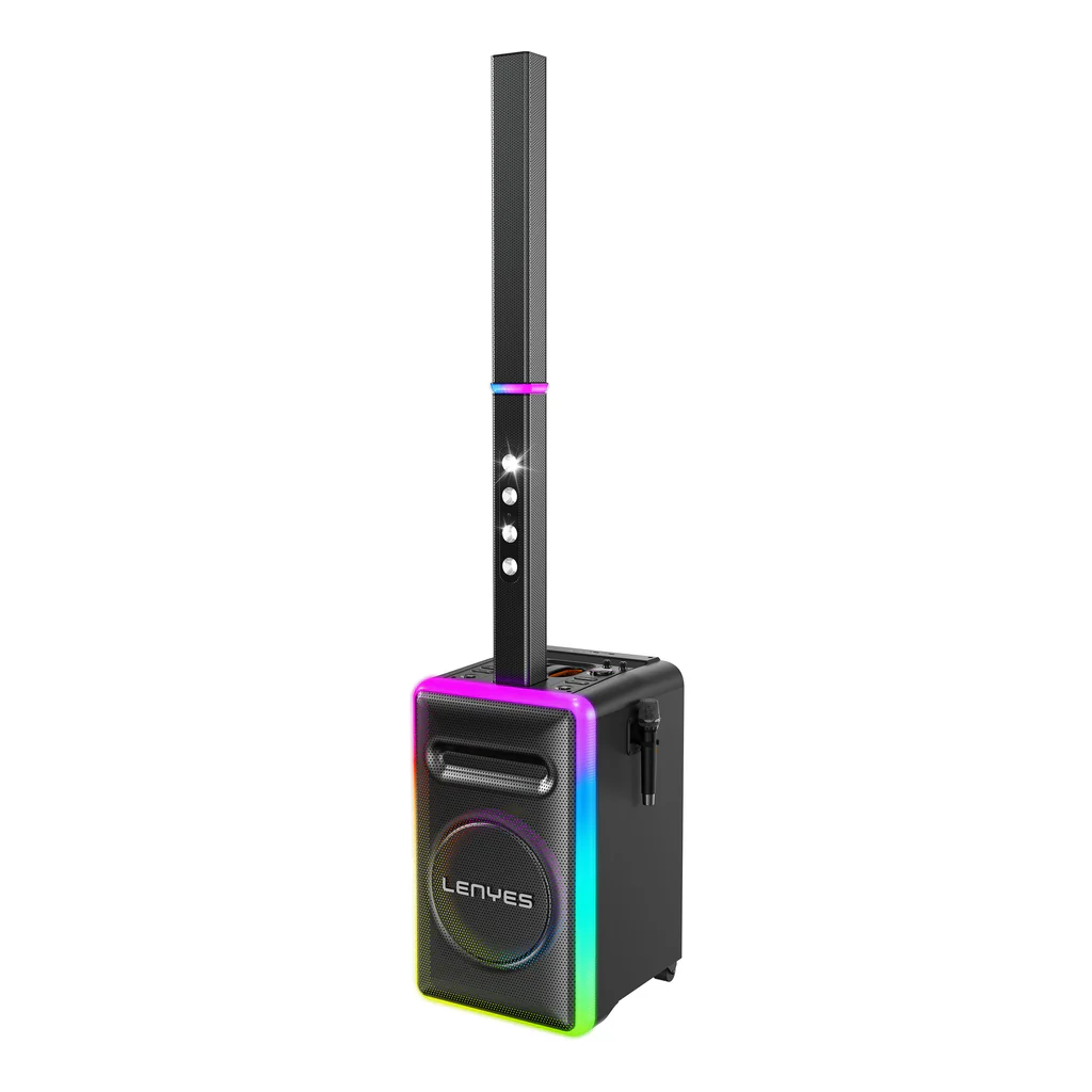 Parlante Lenyes Blast X 900w Con Consola Dj Karaoke Luces-0