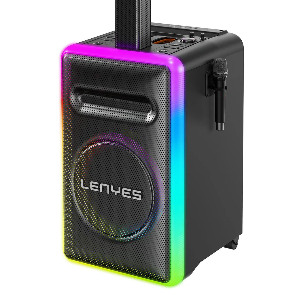 Parlante Lenyes Blast X 900w Con Consola Dj Karaoke Luces-2