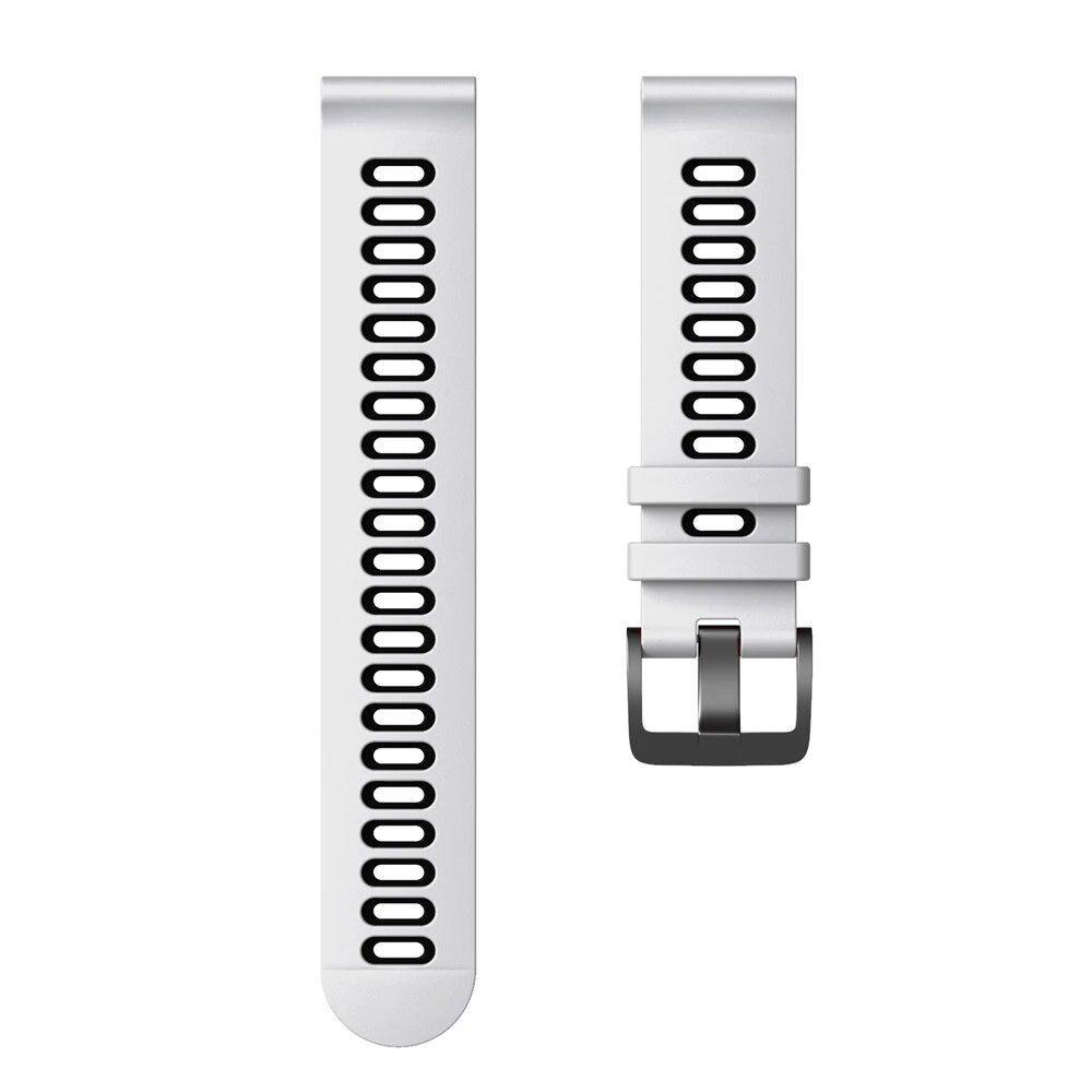 Correa SmartWatch 22 mm - Blanco + Negro-2