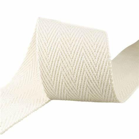 Huincha Cinta Espiga Algodón 2cm Ancho Rollo 50 Metros-1