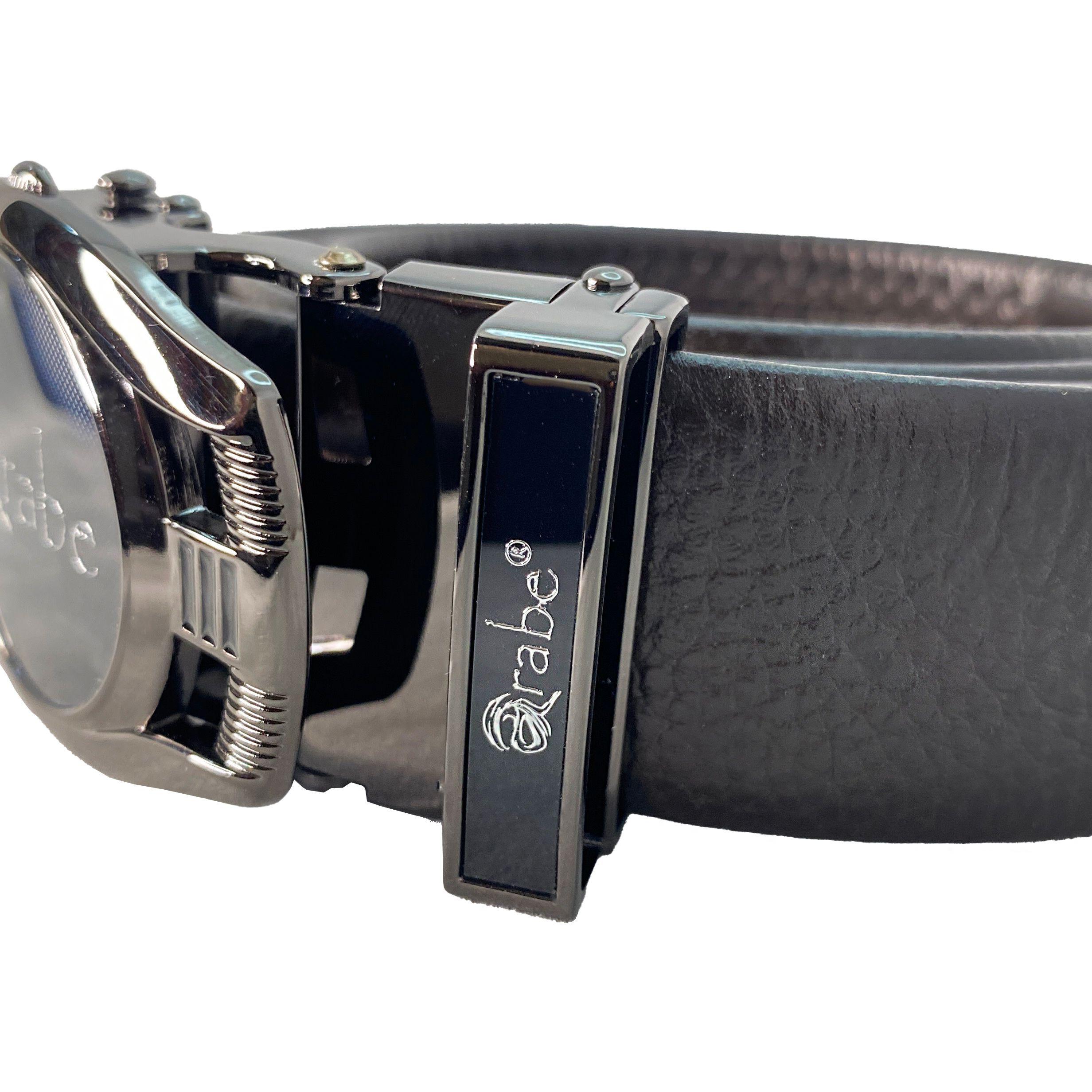 Cinturón de hebilla redonda con impresión marca exclusiva ÁRABE®  Men´s beauty Company ®-4