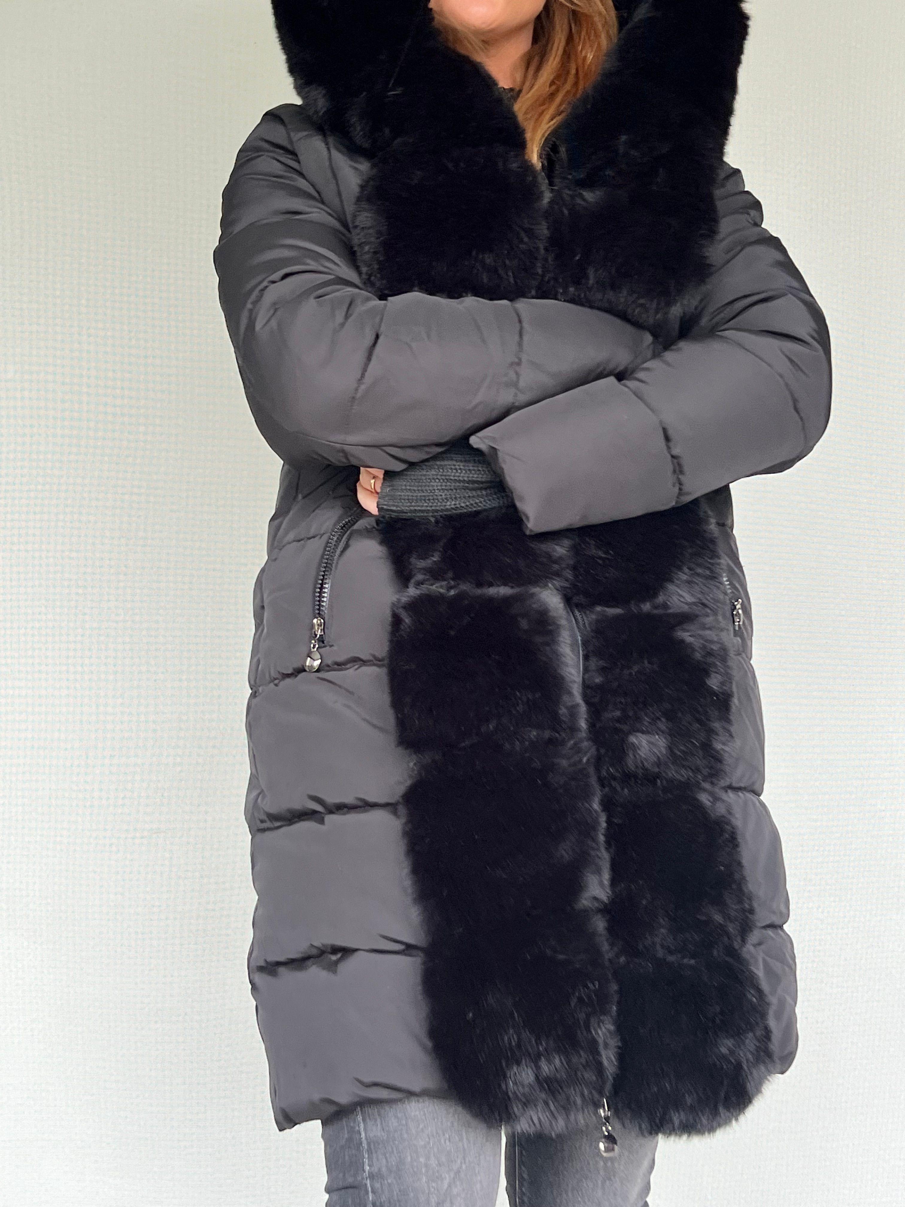 Parka Negra Elo Piel -4