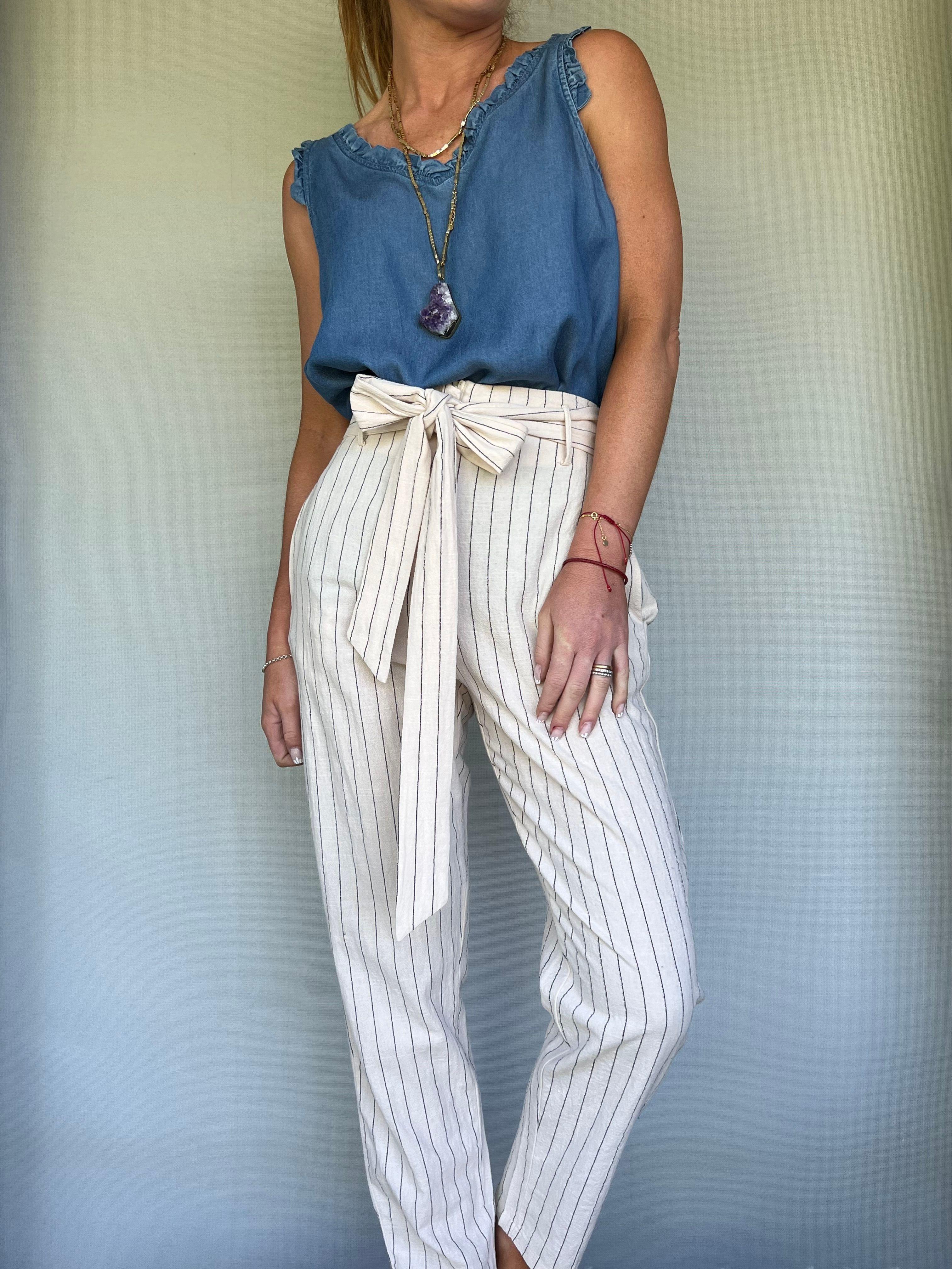 Pantalon Chupin rayado-5