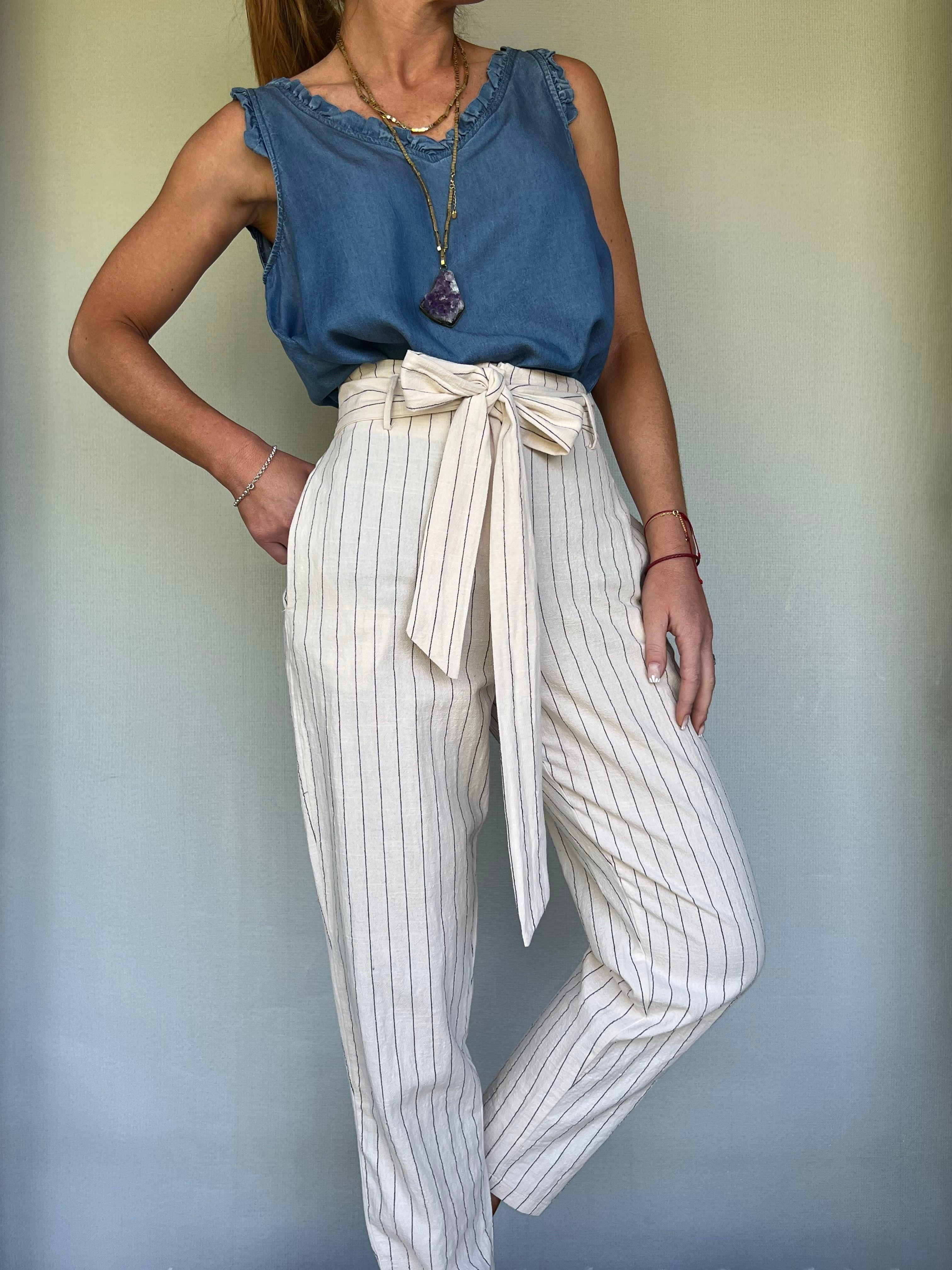 Pantalon Chupin rayado-7