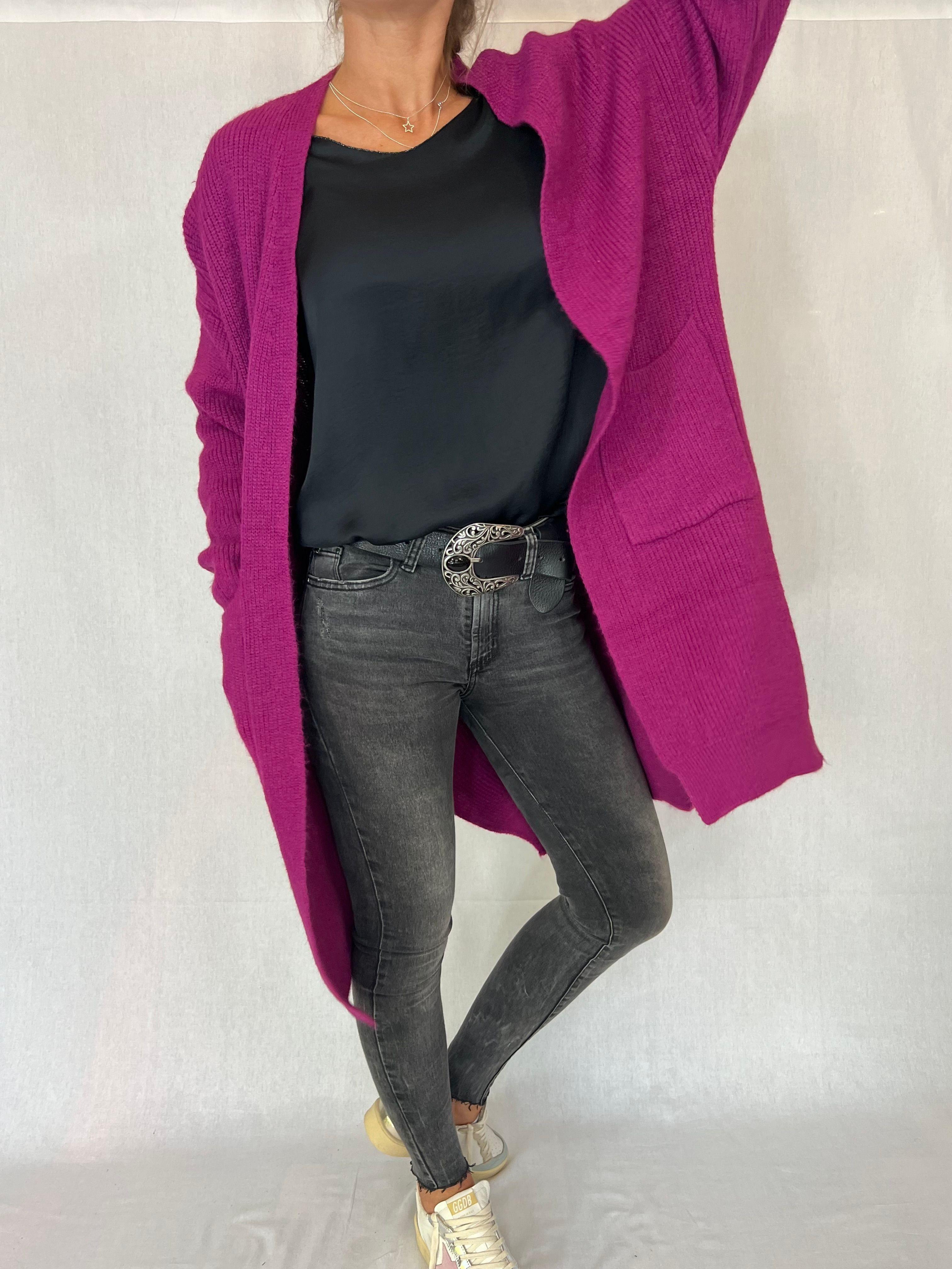 Chaleco largo abierto colores-0