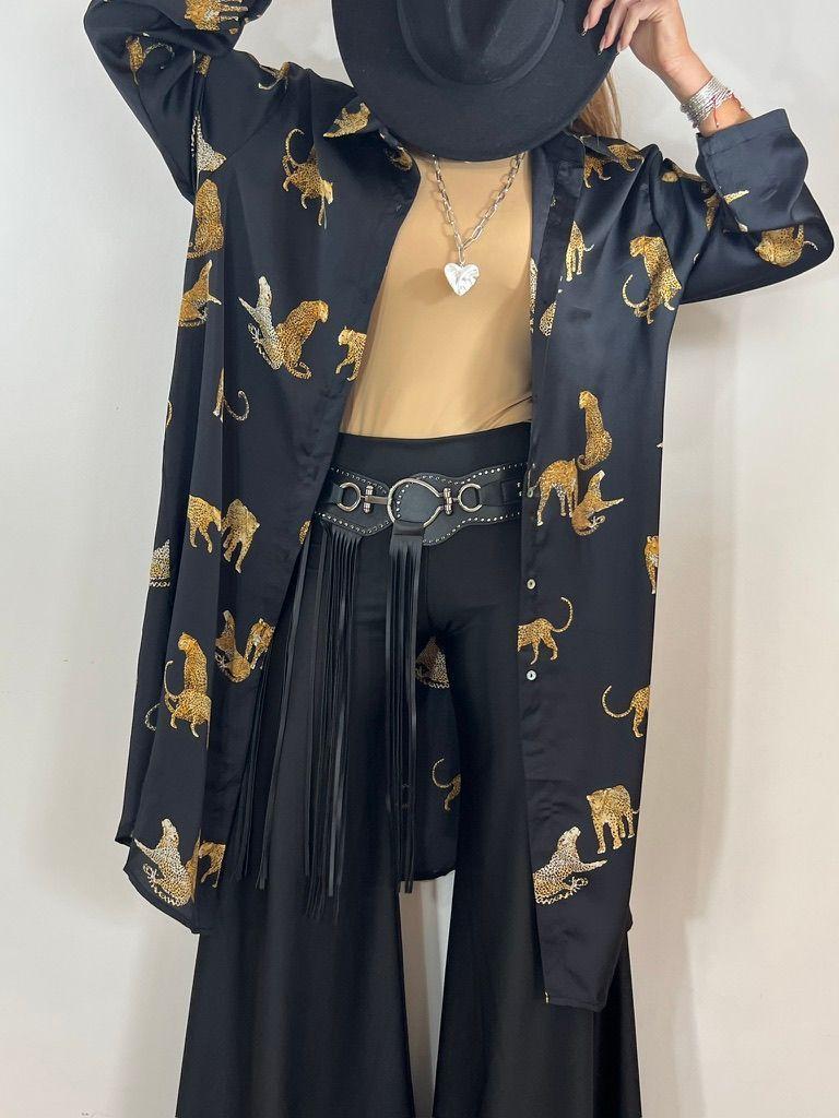Blusa Carlota Satinada leopardos-1