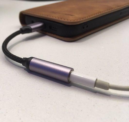 Adaptador Audífonos Aluminio cordón de hilo reforzado-2