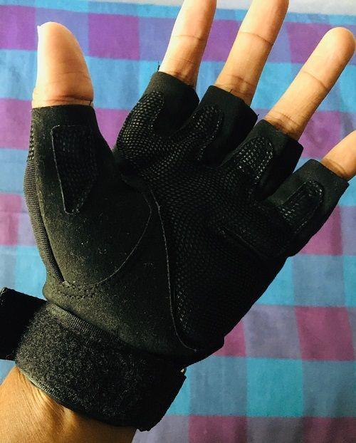 Guantes Tácticos para Motocicleta o Bici Nudillos Extra duros reforzado Correa Sin dedos-2