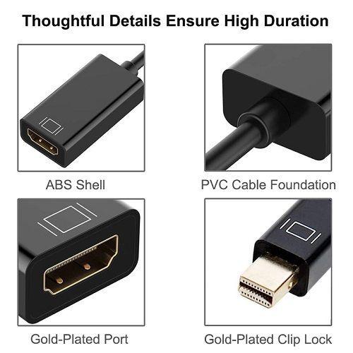 Adaptador Mini DisplayPort a HDMI 4K Ultra HD para Macbook Thunderbolt-2