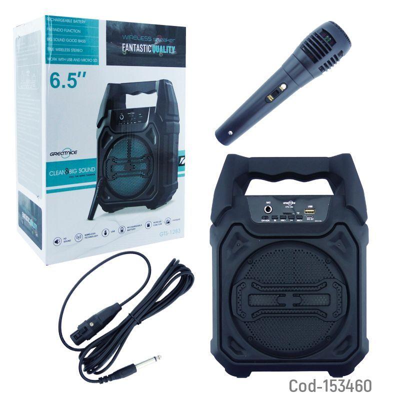 Parlante Karaoke Bluetooth Portátil GREATNICE GT-880 | Sonido Potente y Luces LED-2