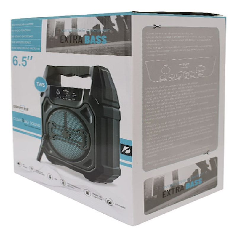 Parlante Karaoke Bluetooth Portátil GREATNICE GT-880 | Sonido Potente y Luces LED-3