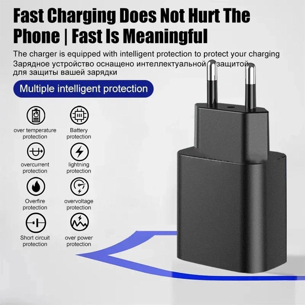 Cargador de Pared Para Celular Samsung Celular de carga súper rápida 45w Sin Cable-5