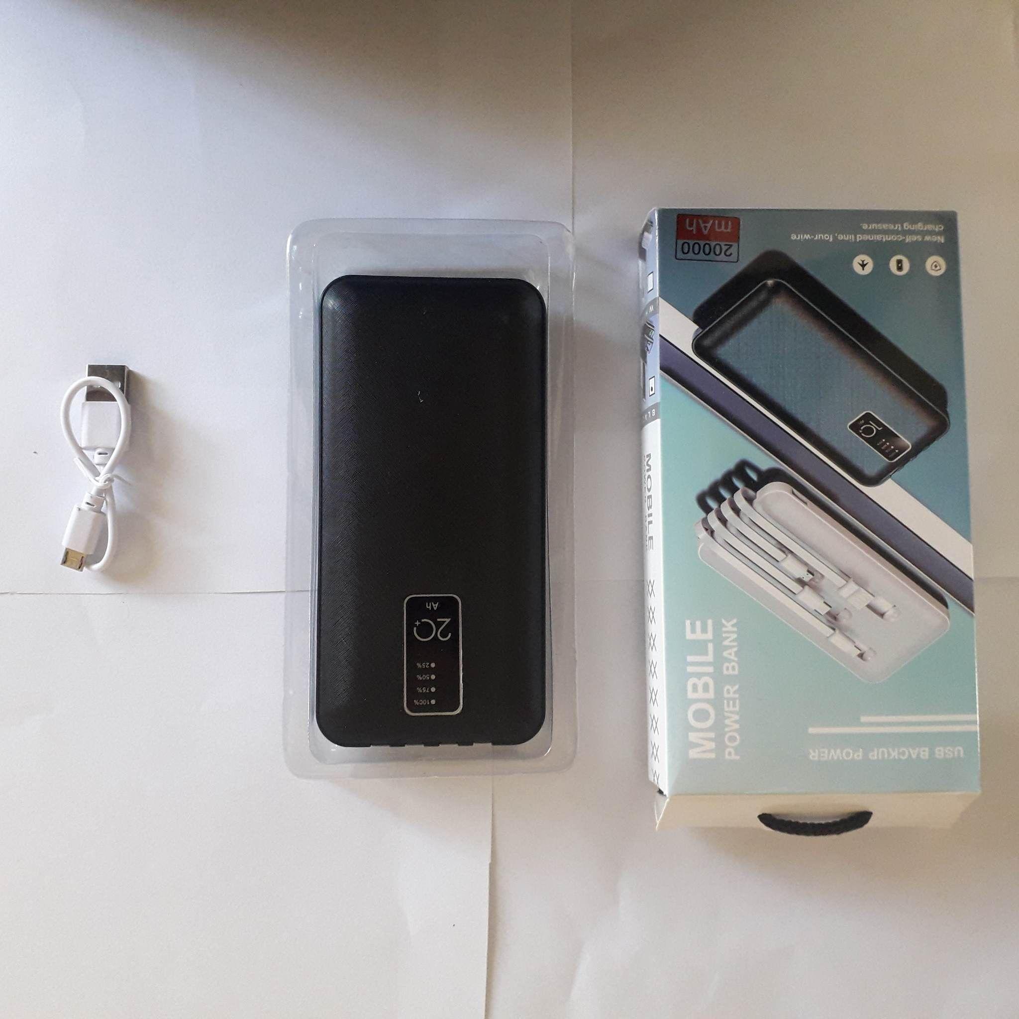 PowerBank Batería Externa para celulares 10000 Mah 4 Cables incluídos Tipo C-4