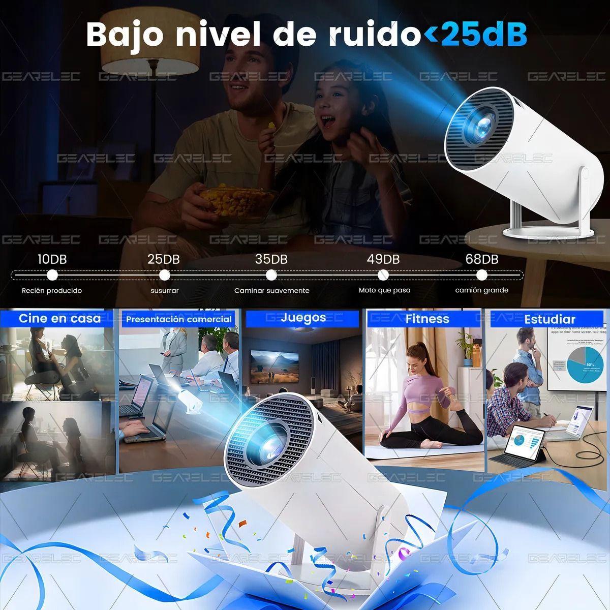 Mini proyector con Control remoto Pro Led-3