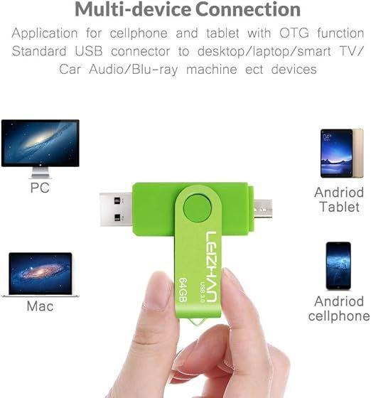 Pendrive OTG USB y Micro USB Booteable 64GB-3