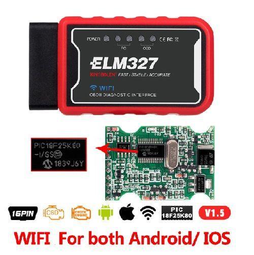 Escáner Automotriz ELM327 WIFI OBD2 | Diagnóstico Vehicular Inalámbrico para Smartphone/PC | Última -1