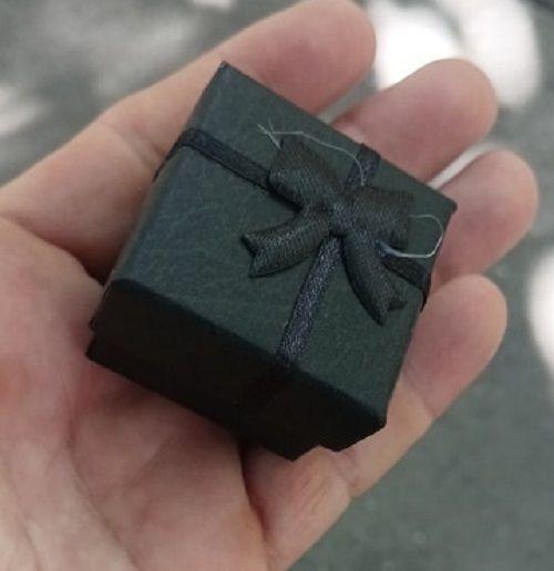 Caja de REGALO presentación para regalo anillo elegante for-3