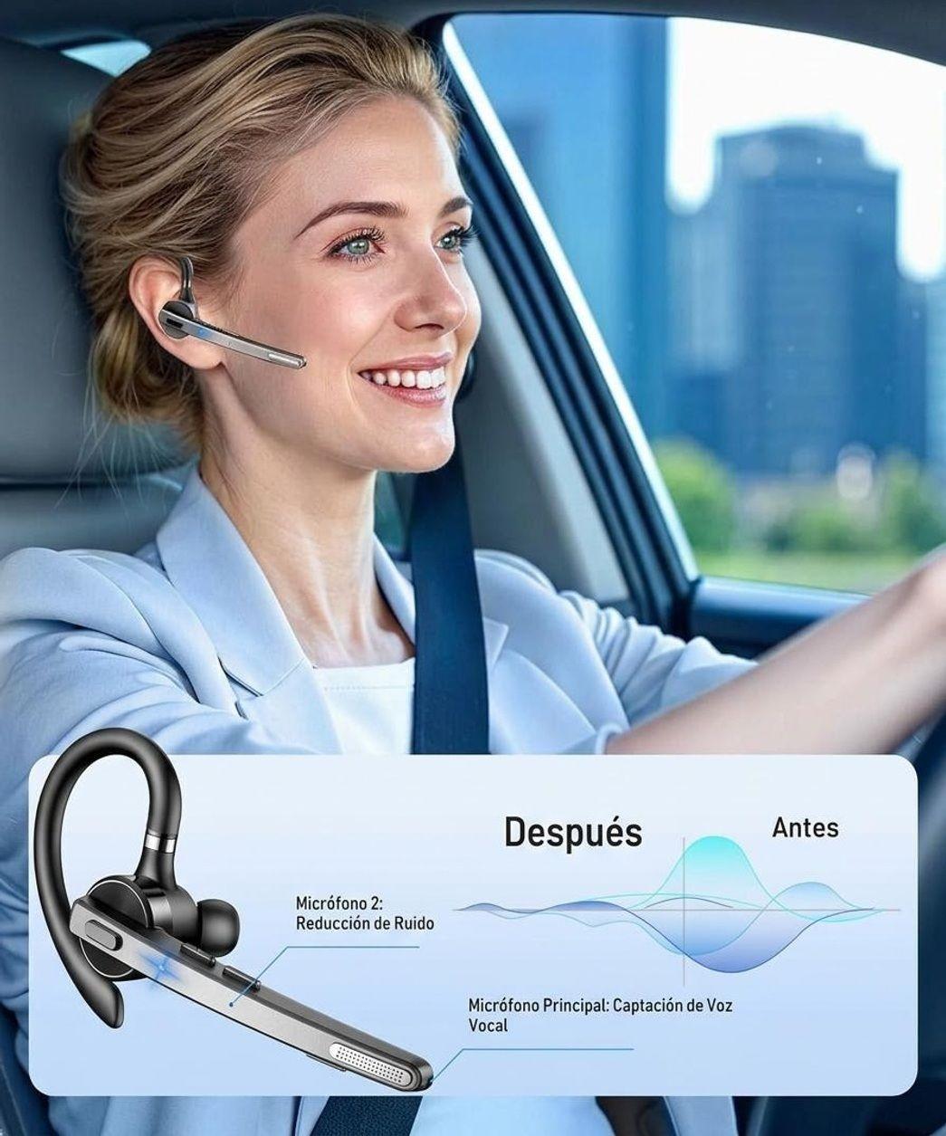 Aud fonos Inal mbricos Bluetooth Coahi Micr fono Integrado y Manos Libres-1