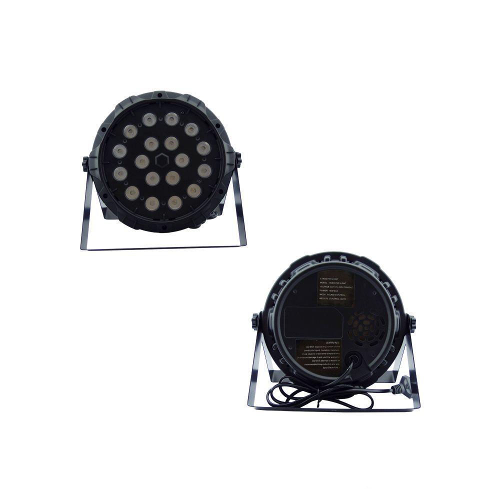 Luz Disco 18 LED RGB Ritmico Automatico con control remoto-1