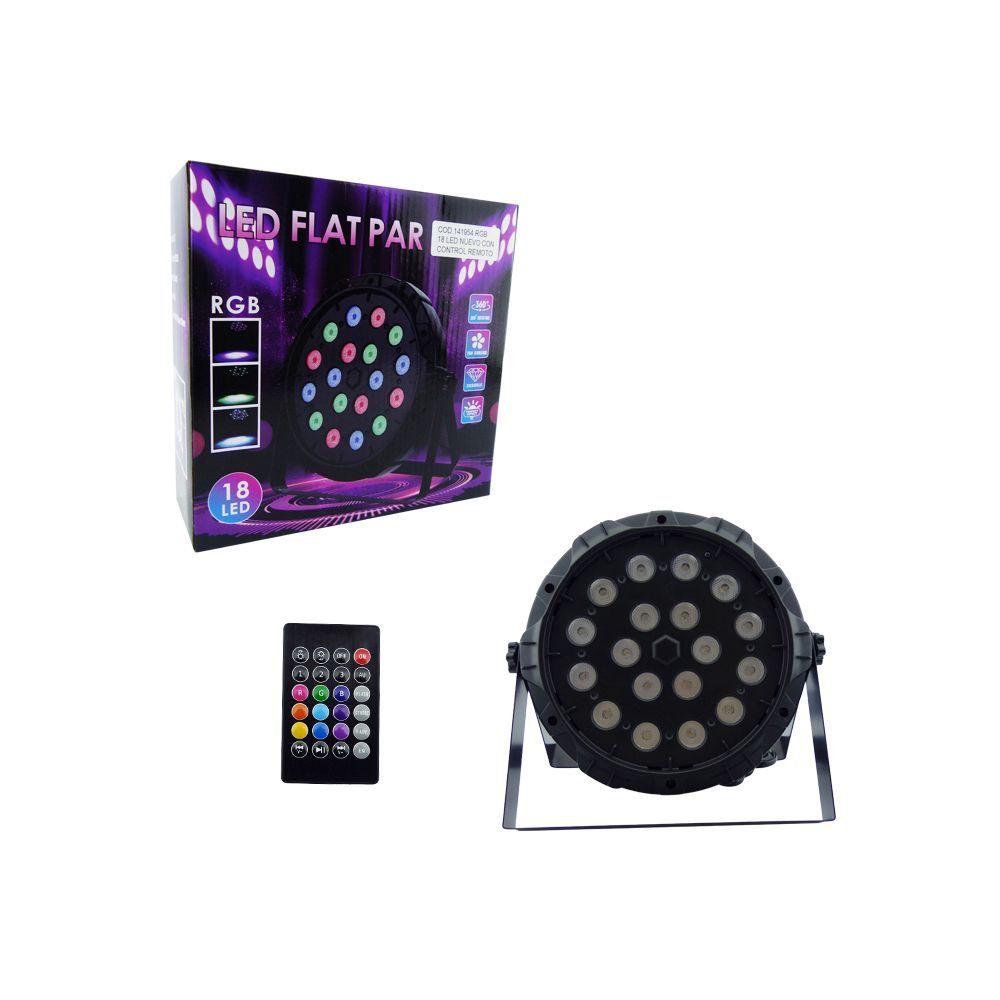 Luz Disco 18 LED RGB Ritmico Automatico con control remoto-2