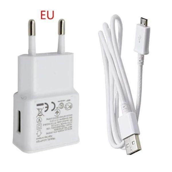 Cargador Rápido de Pared 2A (1 Puerto USB) + Cable V8 Micro USB para Celular-3