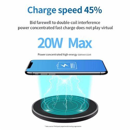 Cargador De Celular Inalambrico metal Carga Rapida 4A 40W-3