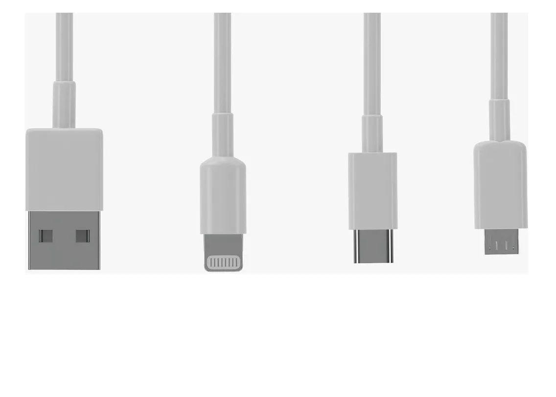 Cable Cargador Rápido 3 en 1 Universal (Micro USB/Tipo C/Lightning)-2