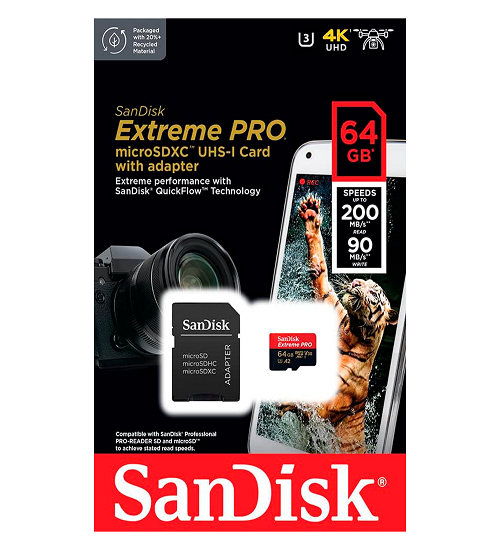 Tarjeta SanDisk Extreme PRO Micro SDXC 128 GB | Original | Ultra Rápida V30 A2 | 4K UHD y Cámaras de-2