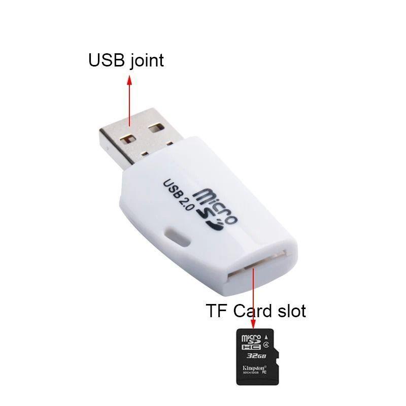 Adaptador Micro SD a USB 2.0 Lector Tarjeta de Memoria SD a USB Portamemoria 2.0-4