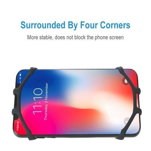Soporte de Celular Giratorio 360° de Silicona para Bicicleta y Motocicleta-3