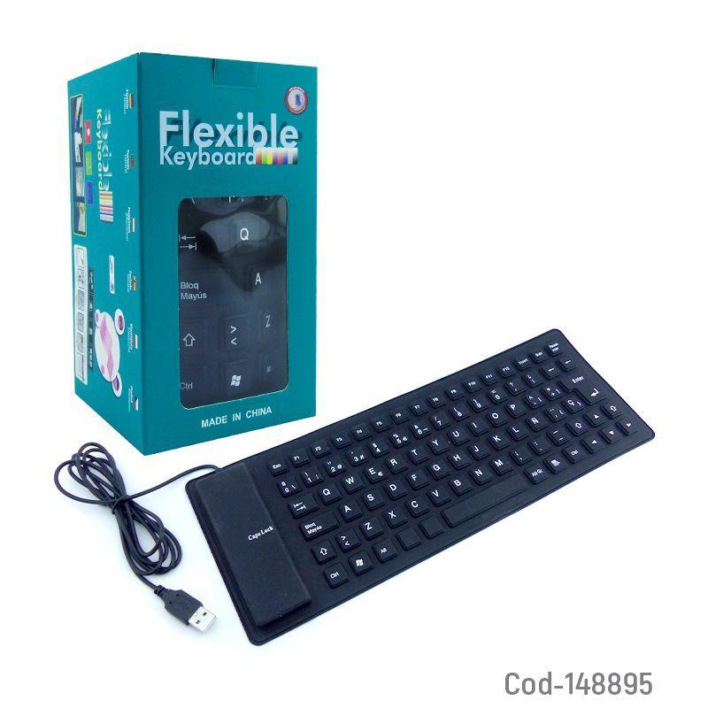 Teclado Flexible para viajes compacto espacio reducido-3
