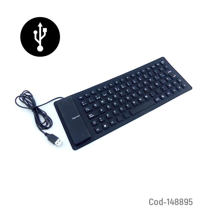 Teclado Flexible para viajes compacto espacio reducido-4