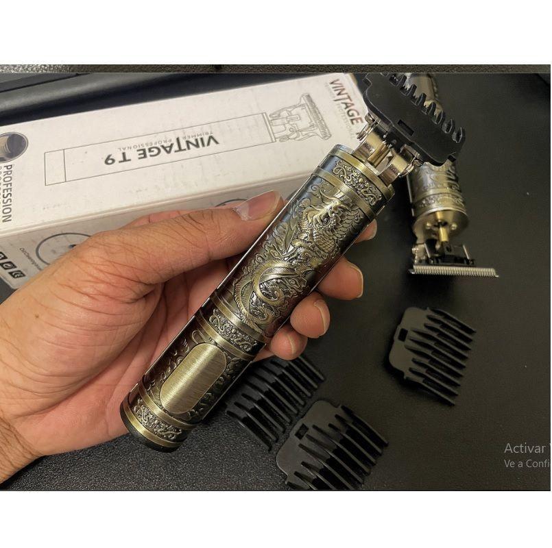 Maquina para cortar Barba Recargable USB Vintage profesional calidad precisa pro-4