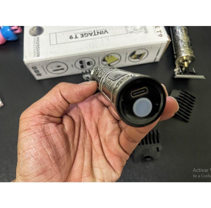 Maquina para cortar Barba Recargable USB Vintage profesional calidad precisa pro-5