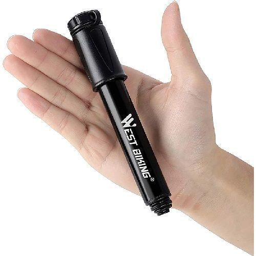 Bombin para bicicleta Bomba de Mano Alumino Resistente West Biking para Bicis Balones Globos-1